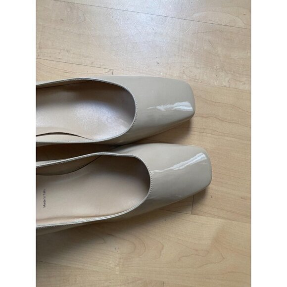 Ron White "Lizbeth" square toe block heel BNWT Italy nude pump patent - Picture 8 of 8